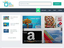 Tablet Screenshot of giftcarddeals.net