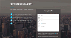 Desktop Screenshot of giftcarddeals.com